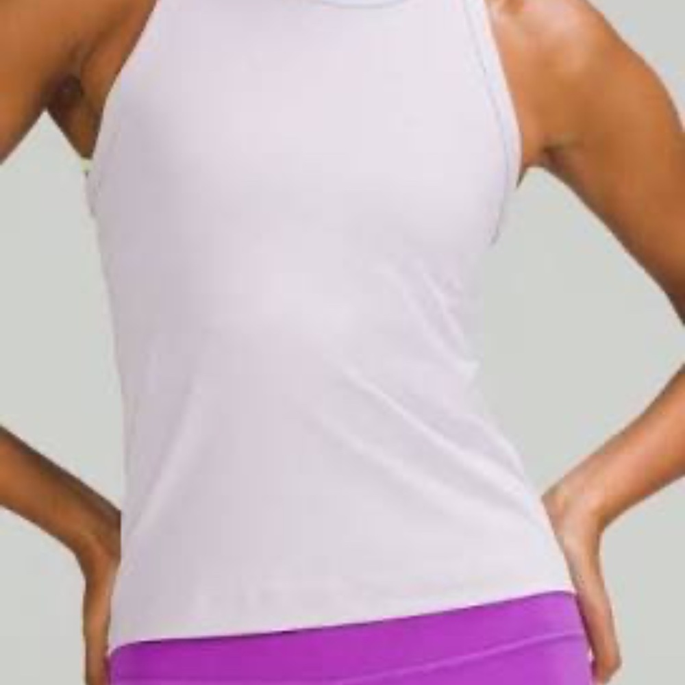 Lululemon Align Waist Length Racerback Tank Top Faint Lavender SIZE 6 - Picture 3 of 7